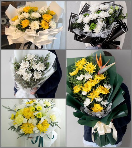 广东梅州市梅县区城东镇葵上村白事花束代送